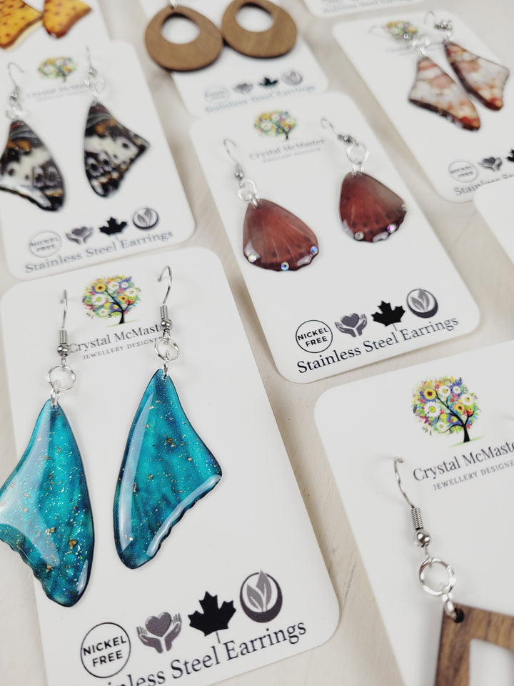 Crystal McMaster Jewellery, Earth Goddess Collection, Dangle Earrings