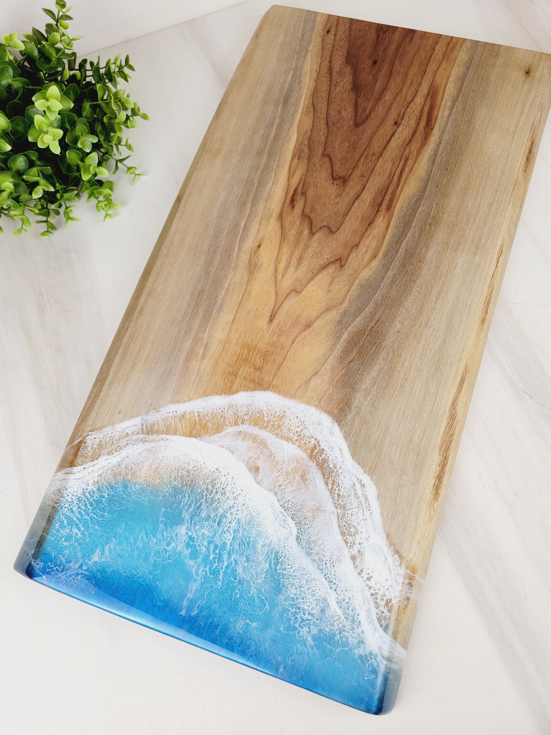 Kristi Scott Art, Resin Shoreline Charcuterie Boards