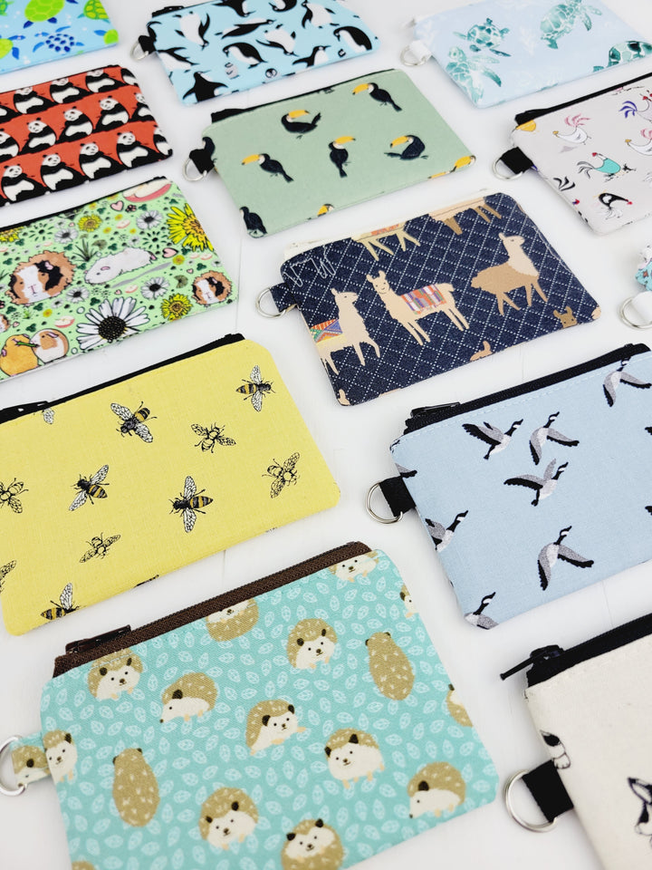 Izzyrai Handmade, Animal & Insect Fabric Coin Purses