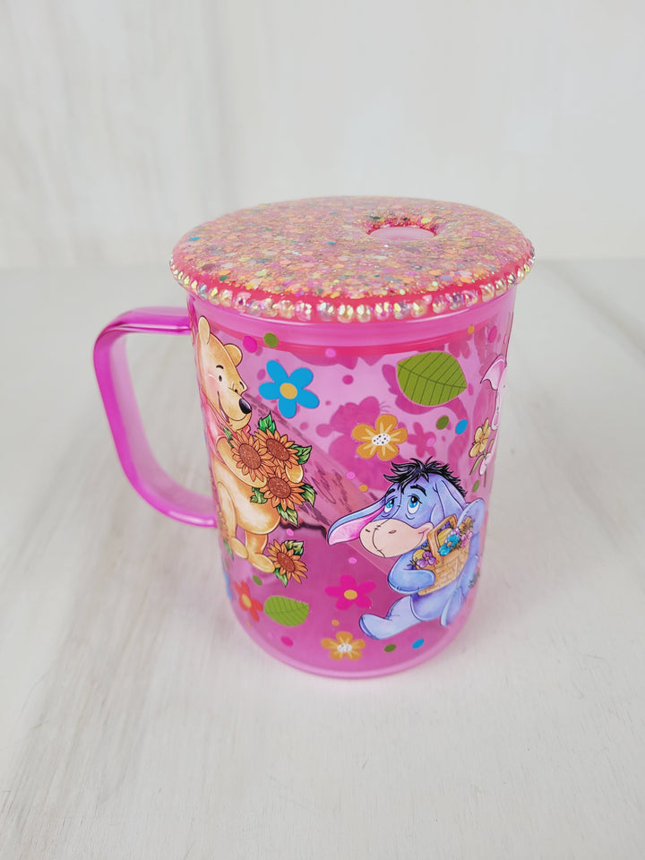 Lindsay's Creations, Glass Mug with Lid