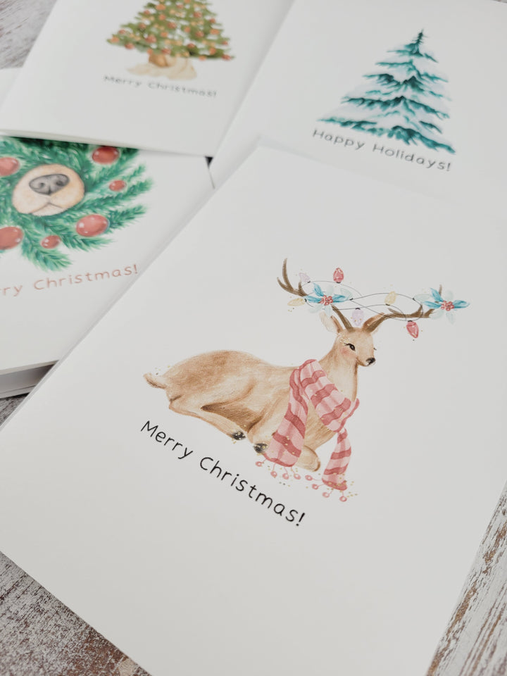 Little Red Barn, Holiday Greeting Cards