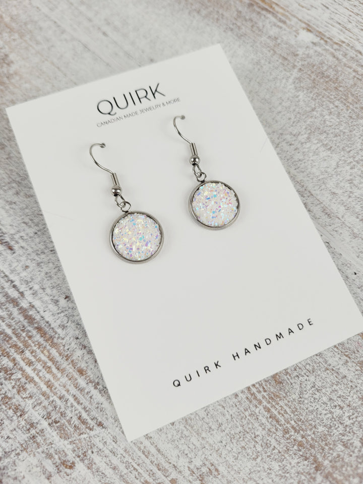 Quirk Handmade Jewelry, Cabochon Dangle Earrings