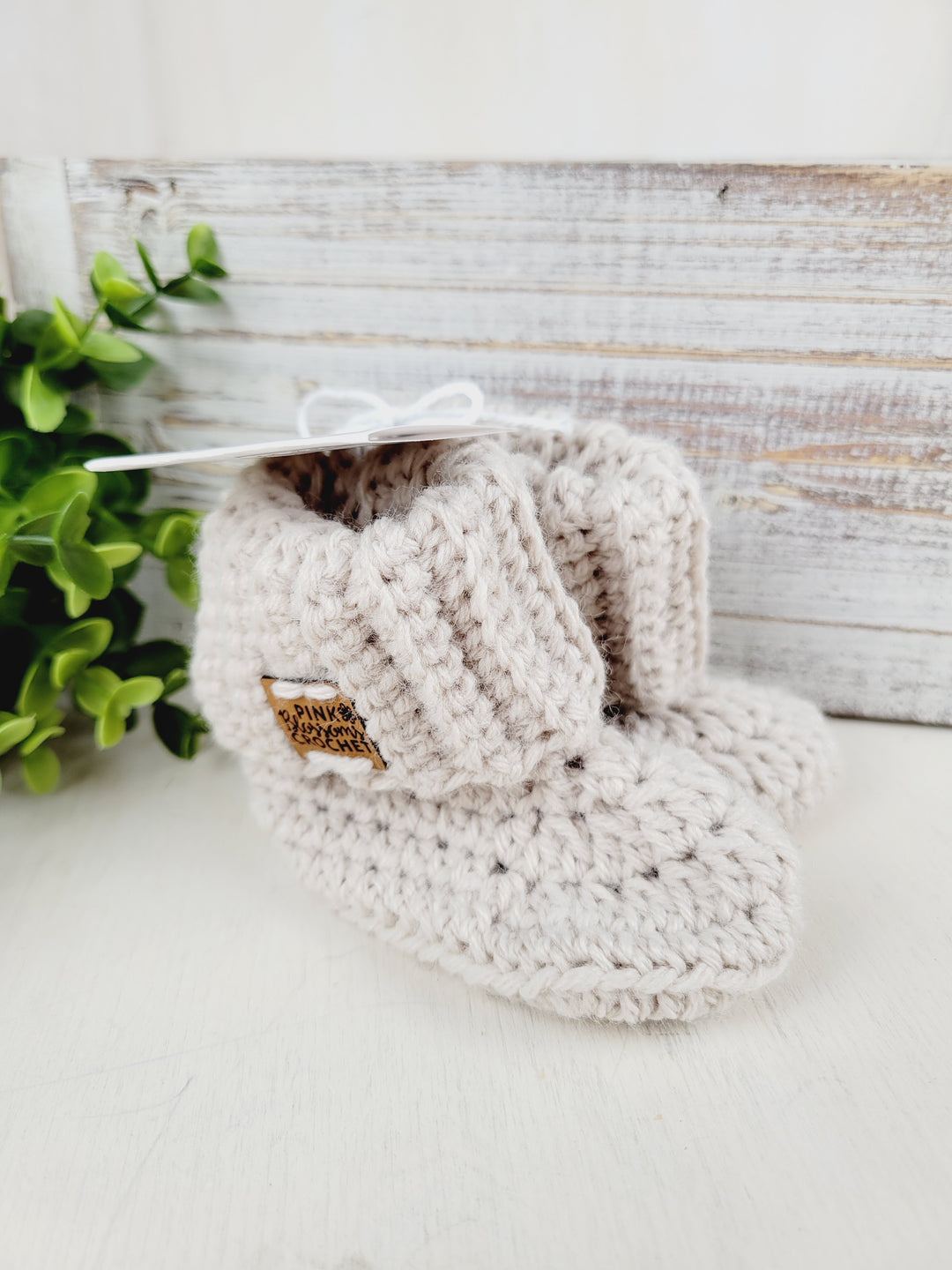 Pink Blossoms Crochet, Bowie Booties