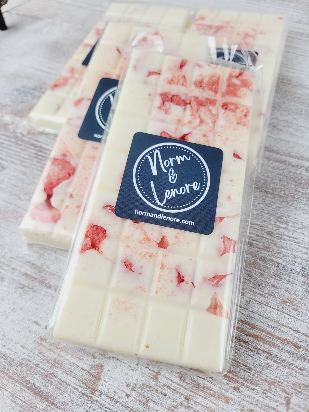 Norm & Lenore, Strawberries & Cream Artisan Chocolate Bars