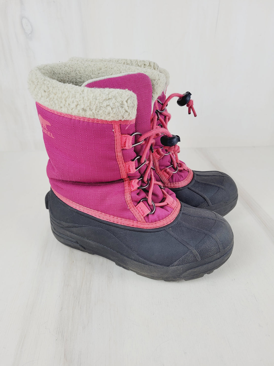 SOREL PINK WINTER BOOTS YOUTH SIZE 2 PRE-LOVED