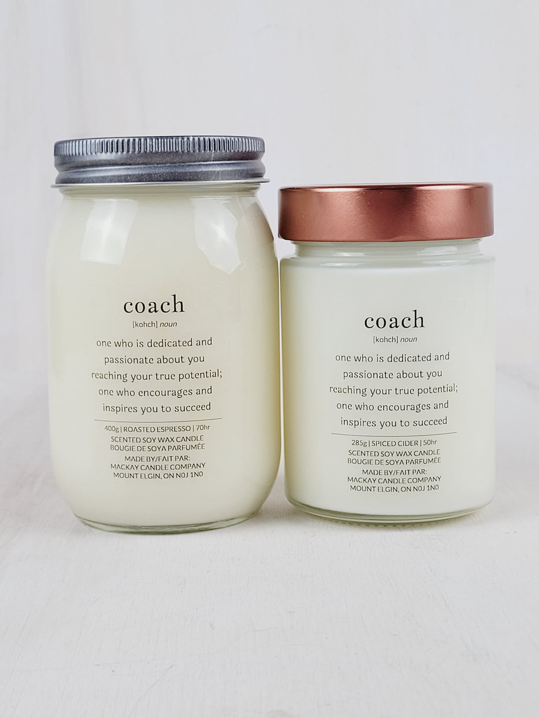 Mackay Candle Company, Definition Candles - Coach