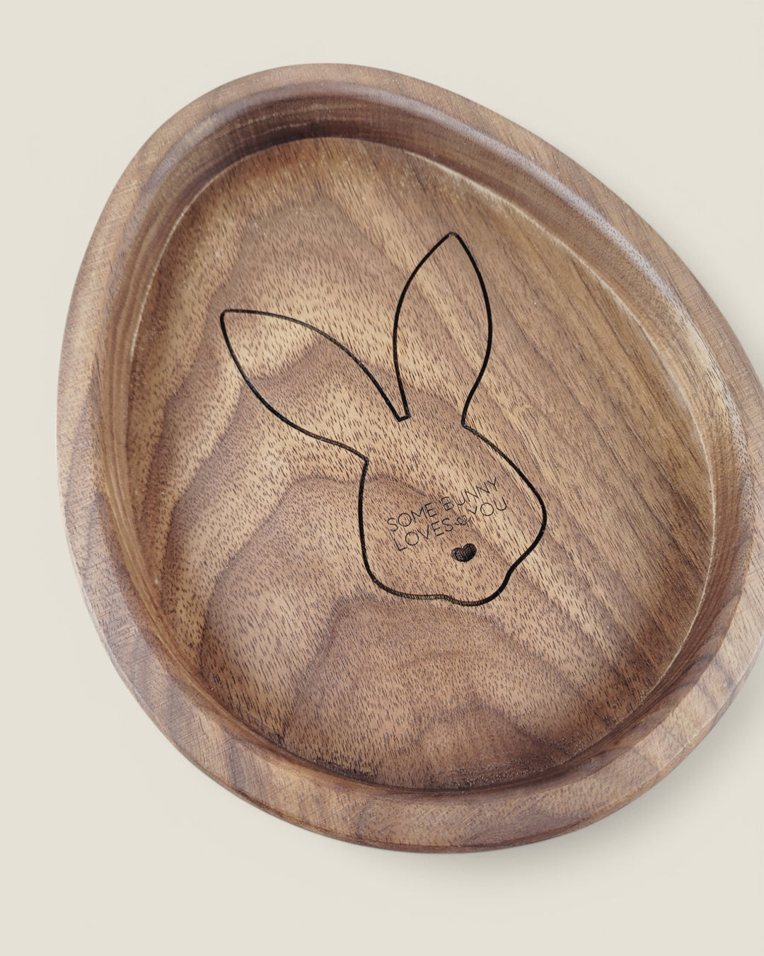 Rough Cut Dezigns, "Some Bunny Loves You" Trinket Bowl