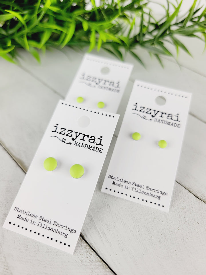 Izzyrai Handmade, Matte Finish Stud Earrings