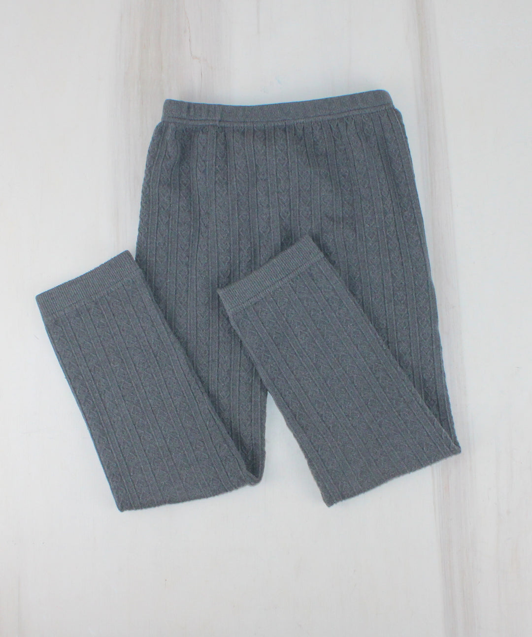 CHILDRENS PLACE GREY CABLEKNIT LEGGINGS 5Y PRE-LOVED