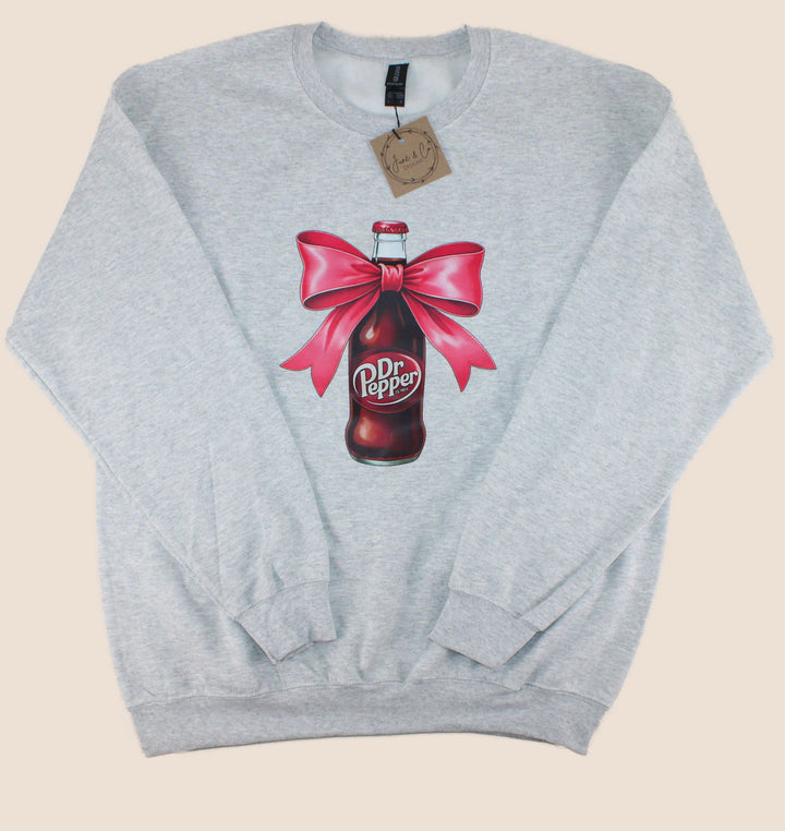 June & Co Designs, Soda Pop Bow Beverage Crewnecks