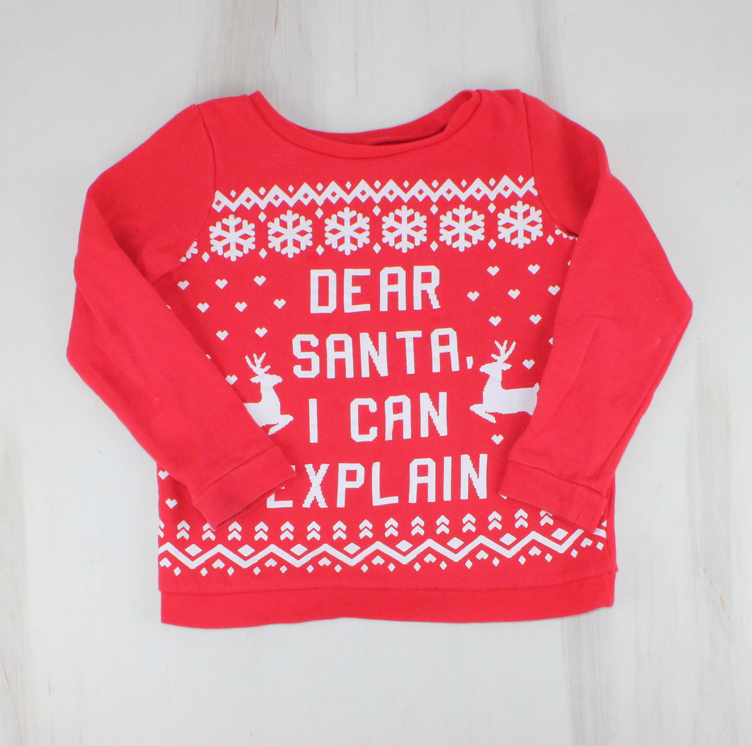 CARTERS DEAR SANTA CREWNECK 8Y PRE-LOVED