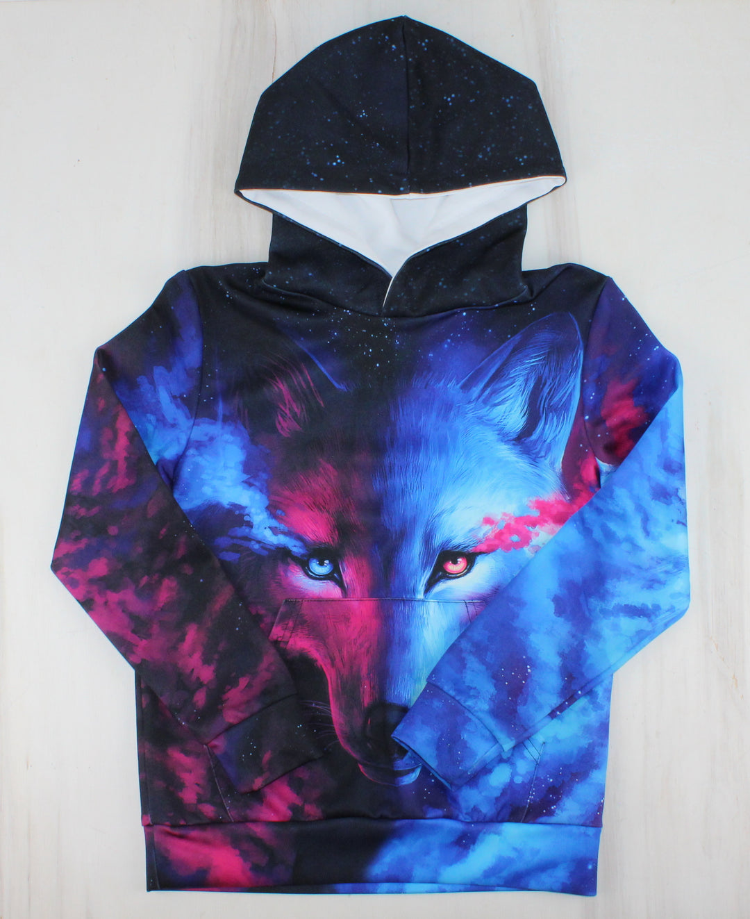 WOLF HOODIE APPROX 6-8Y PRE-LOVED