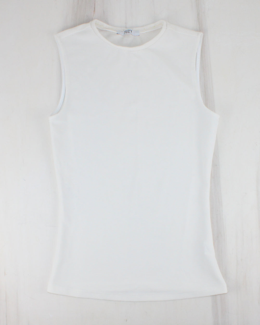 SUZY SHIER WHITE TOP LADIES XS PRE-LOVED