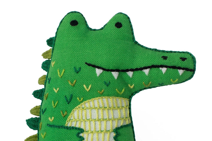 Kiriki Press, DIY Embroidered Doll Kit - Alligator