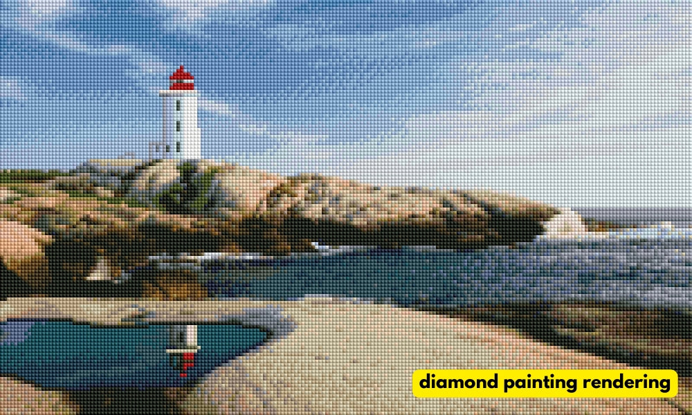 Diamond Brands, Diamond Art Kits - Afternoon At Peggy's Cove