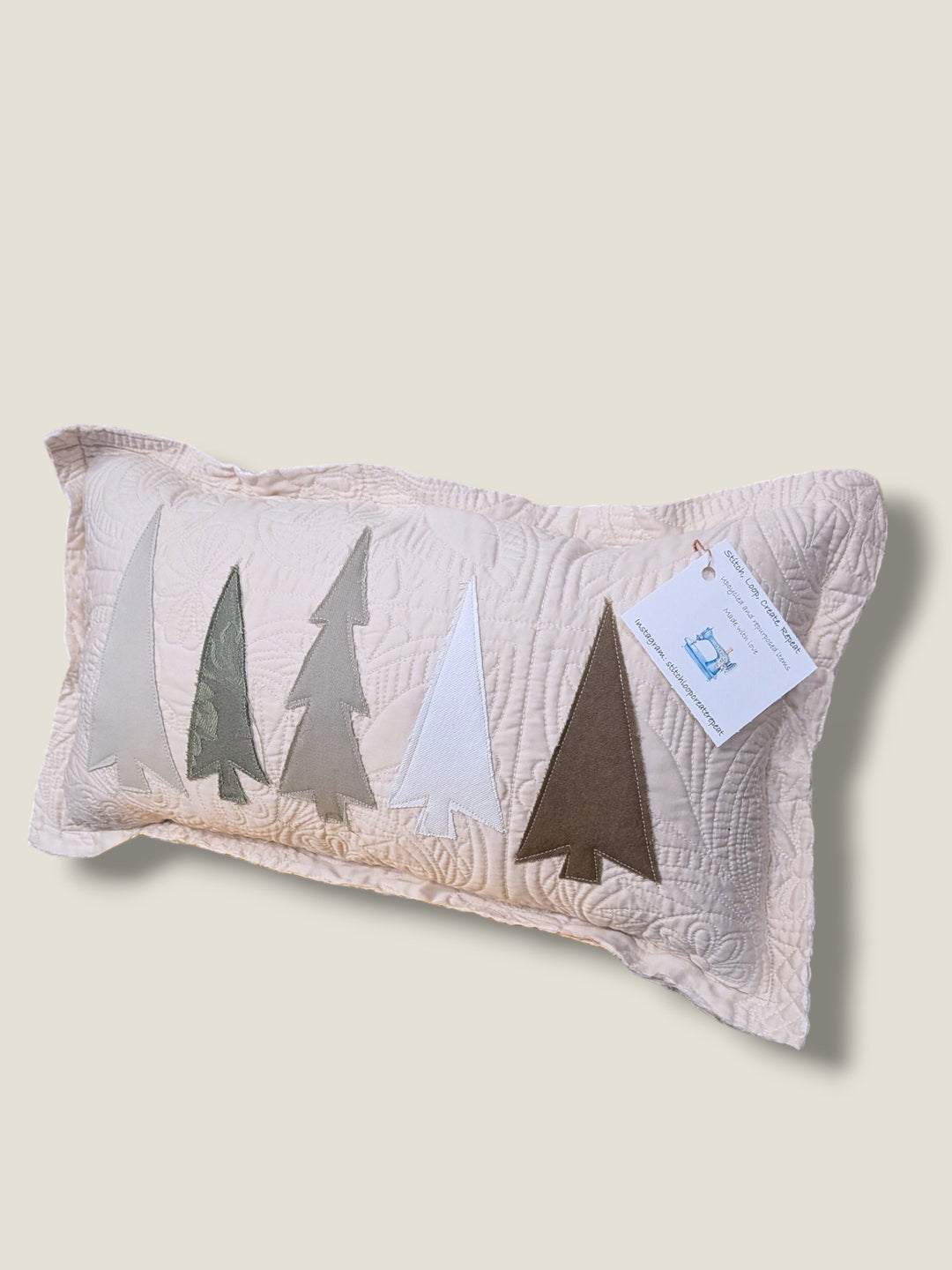Stitch, Loop, Create, Repeat, Upcycled and Quilted Pillow Collection