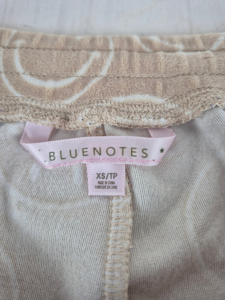 Pre-Loved Bluenotes Tan Velour Smiley Lounge Wear Ladies XS | Betty’s Marketplace