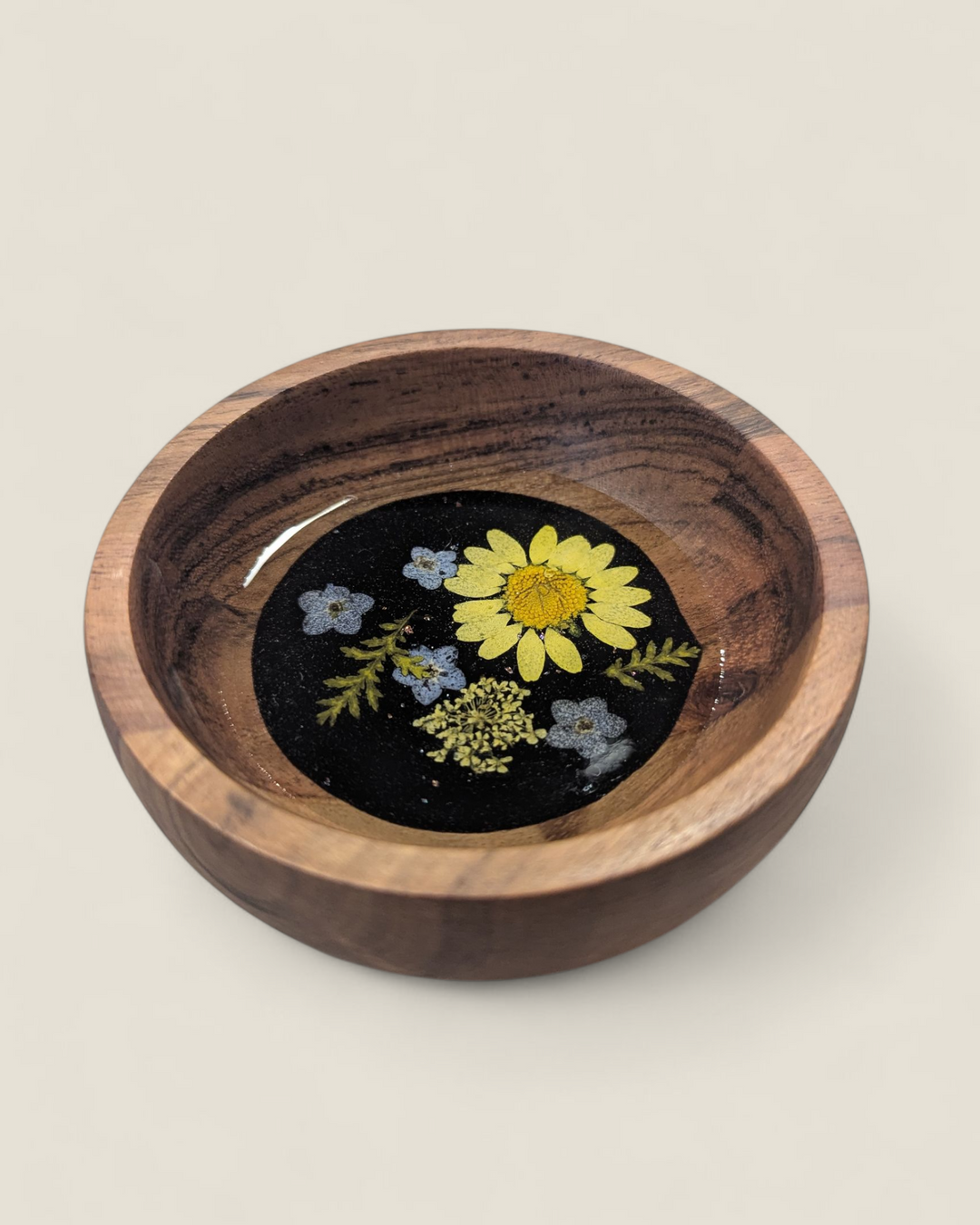 Kristi Scott Art, Pressed Flower Ring Bowls & Dishes