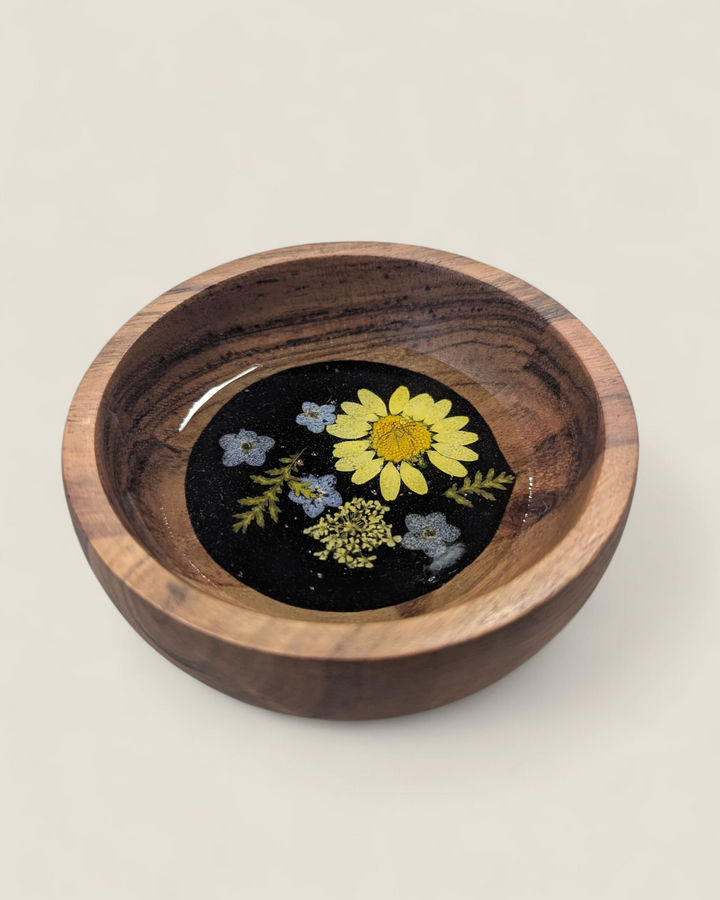 Kristi Scott Art, Pressed Flower Ring Bowls & Dishes