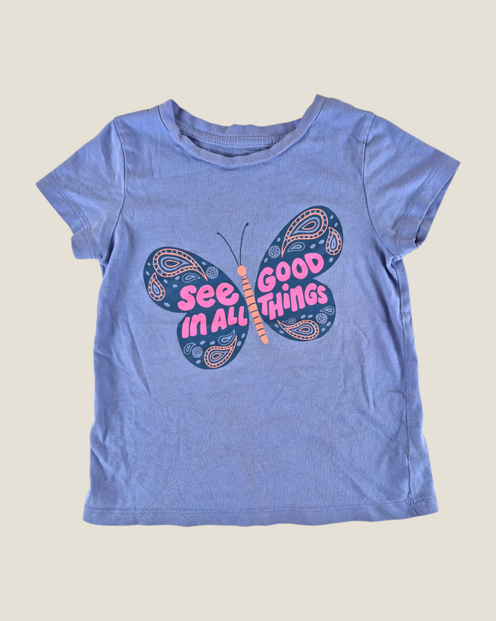 Pre-Loved Joe Fresh Purple Butterfly Top Girls 4Y | Betty’s Marketplace