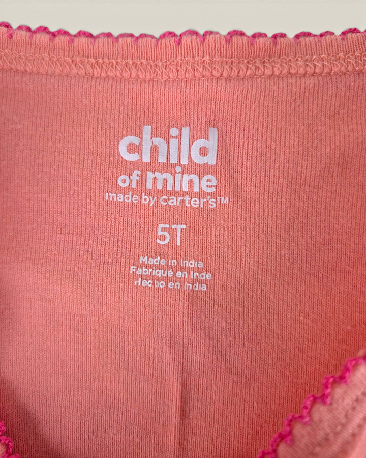 Pre-Loved Child Of Mine Coral Giraffe Tee Girls 5Y | Betty’s Marketplace