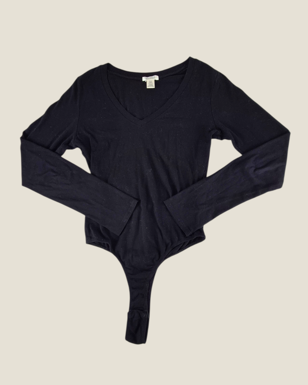 Pre-Loved Bozzolo Black Long Sleeve Bodysuit Ladies Small | Betty’s Marketplace