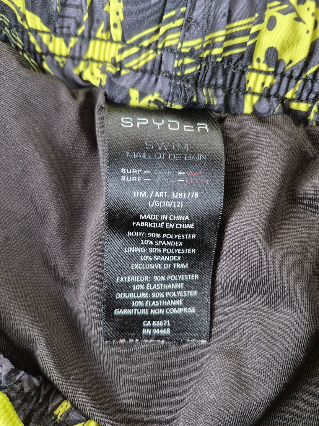 Pre-Loved Spyder 2 Piece Swimsuit Boys 10-12 Years | Betty’s Marketplace