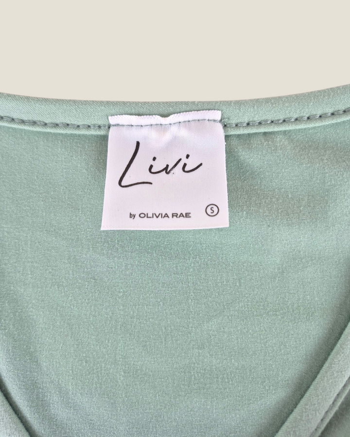 Pre-Loved Livi Green Ruched Top Ladies Small | Betty’s Marketplace