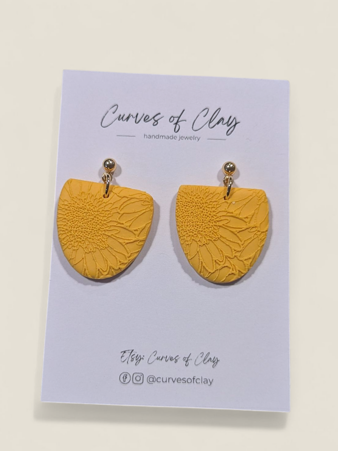 Curves of Clay, Everyday Dangle Earrings