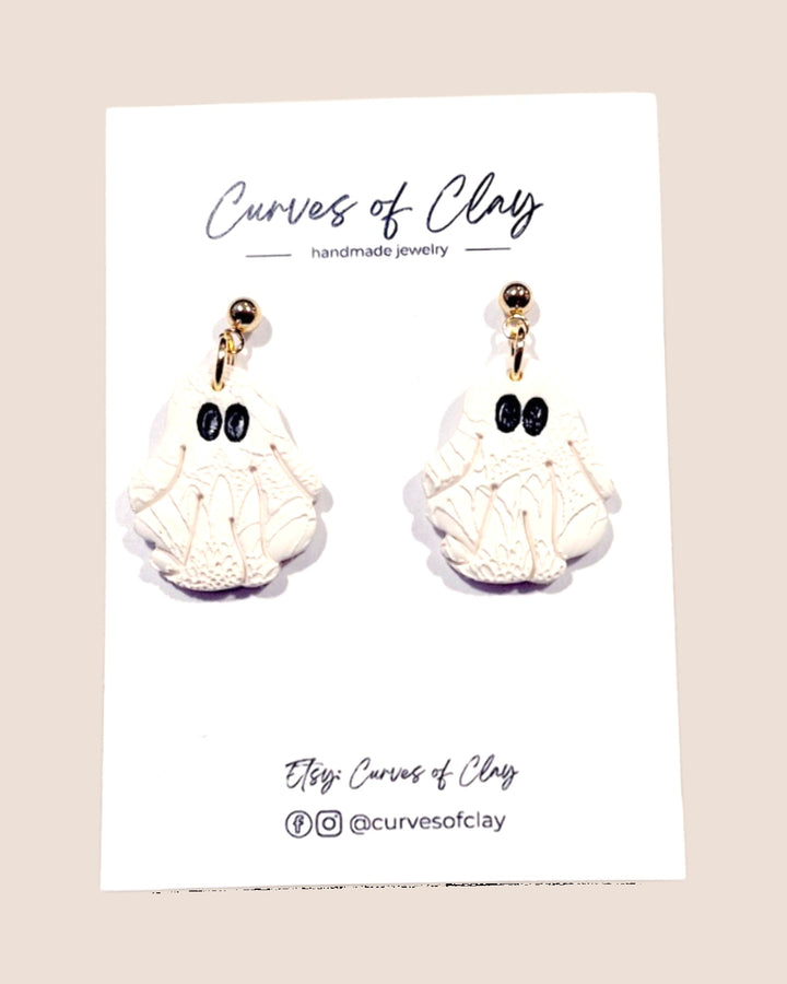 Curves of Clay, Autumn and Halloween Dangle Earrings