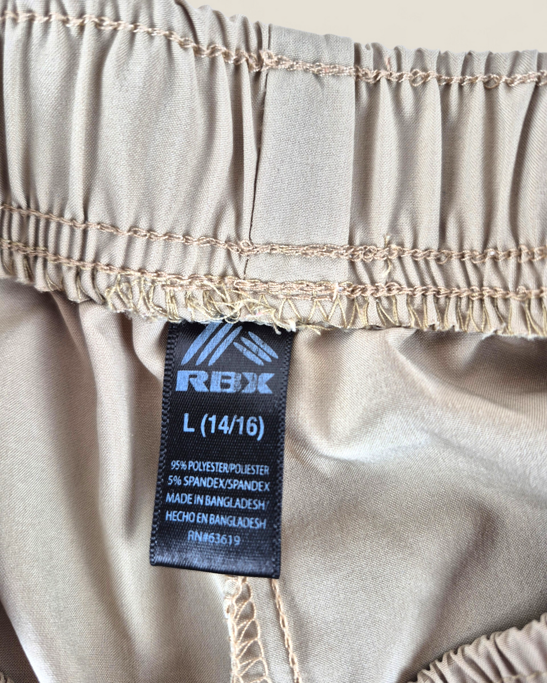 Pre-Loved RBX Tan Athletic Shorts Boys 14-16Y | Betty’s Marketplace