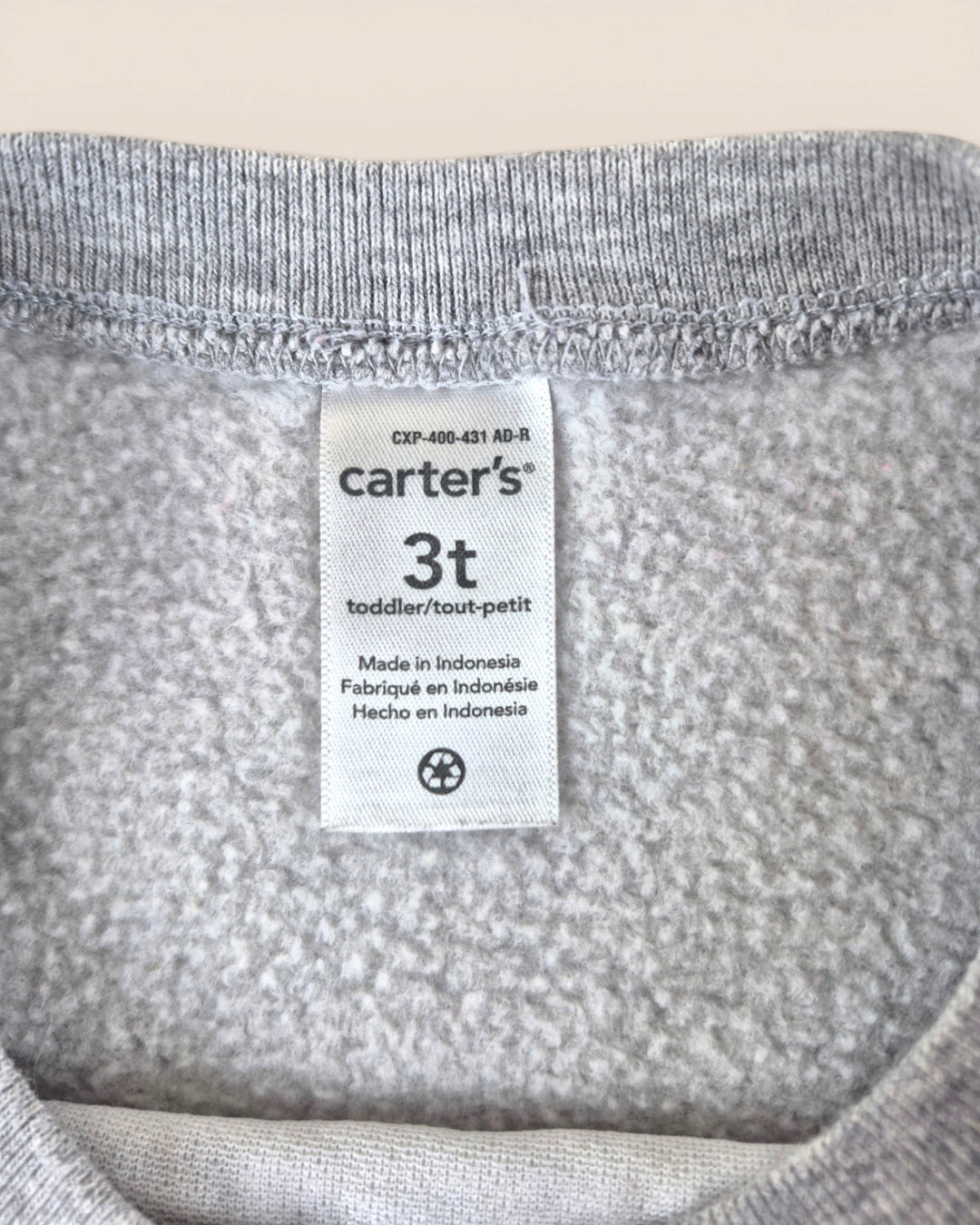 Pre-Loved Carter's Grey Sequined Sweater Girls 3Y | Betty’s Marketplace