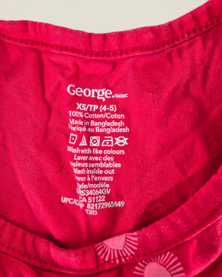 Pre-Loved George Red Dress Girls 4-5Y | Betty’s Marketplace
