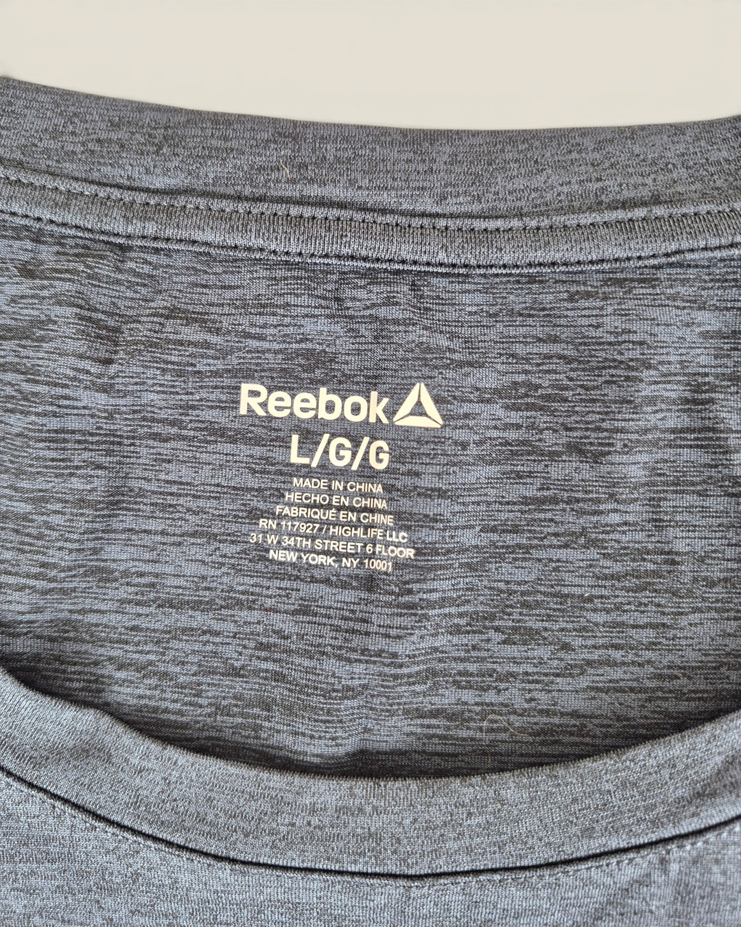 Pre-Loved Reebok Charcoal Athletic Tee Ladies Large | Betty’s Marketplace