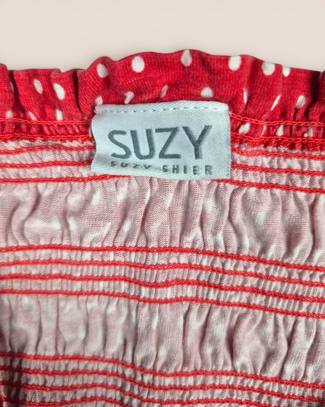 Pre-Loved Suzy Shier Red Polka Dot Tank Top Ladies Medium | Betty’s Marketplace