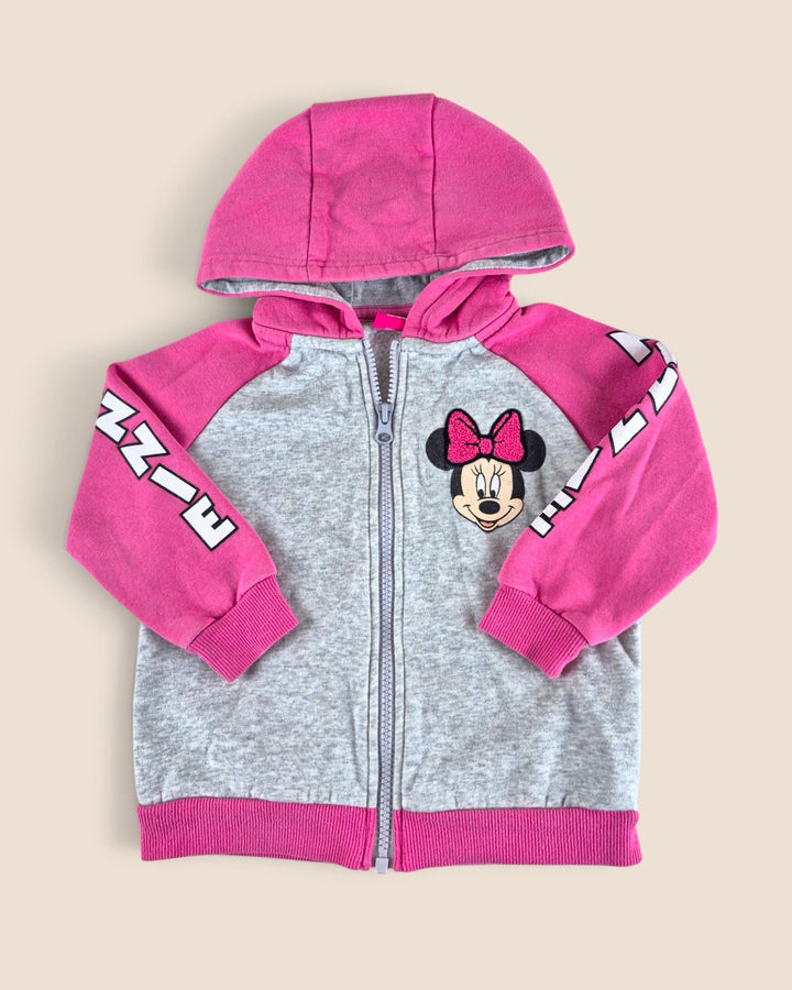 Pre-Loved Minnie Mouse Zippered Hoodie Girls 3Y | Betty’s Marketplace