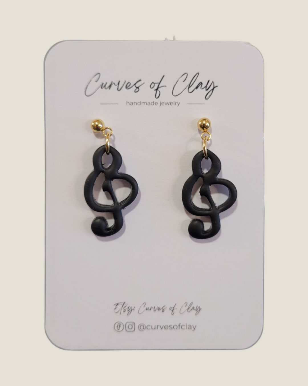 Curves of Clay, Everyday Dangle Earrings