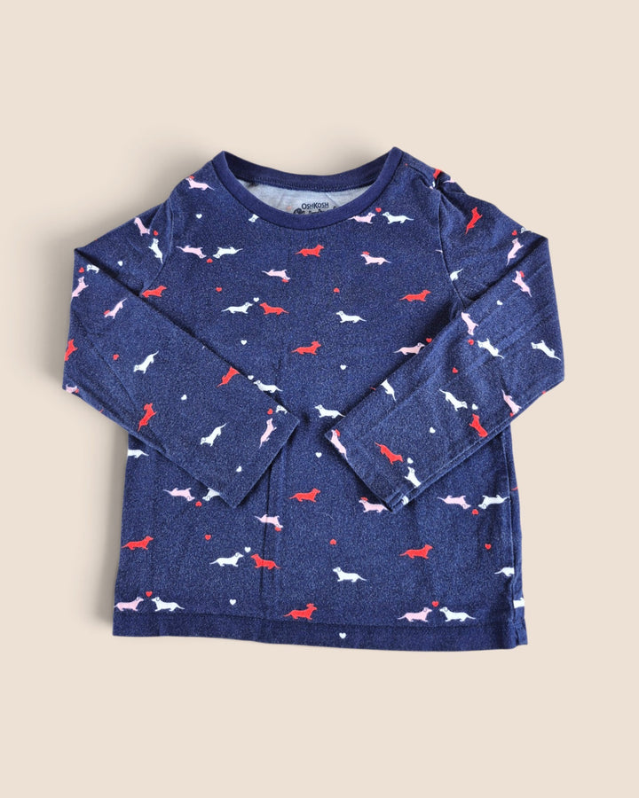 Pre-Loved Oshkosh Navy Long Sleeve Top Girls 3Y | Betty’s Marketplace