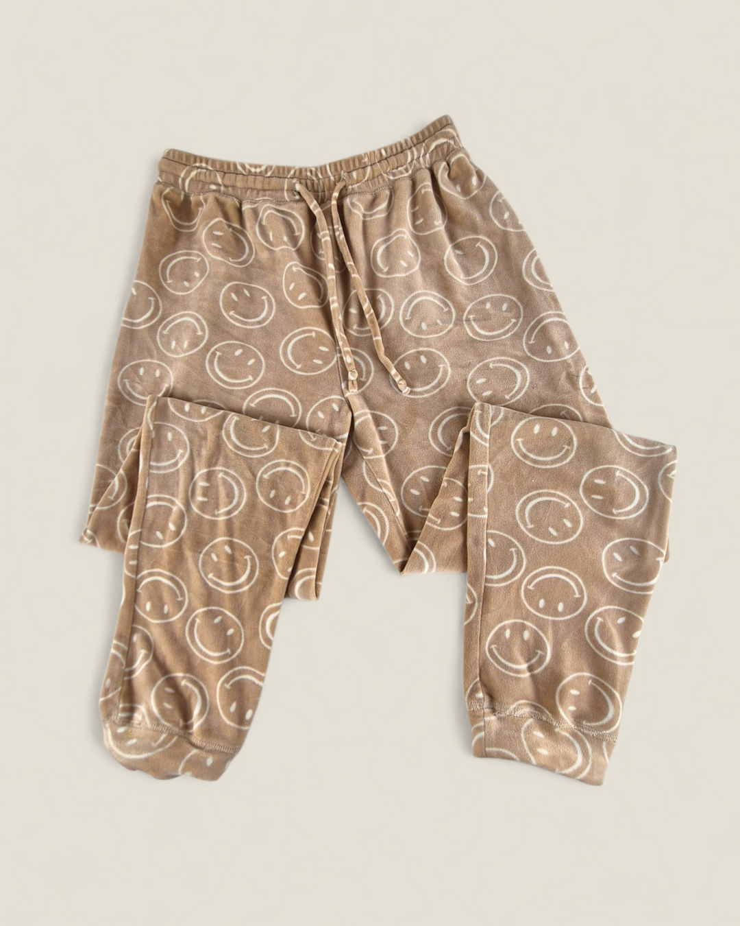 Pre-Loved Bluenotes Tan Velour Smiley Lounge Wear Ladies XS | Betty’s Marketplace