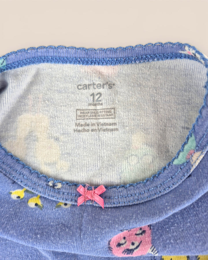 Pre-Loved Carter's Purple Monster Top Girls 12M | Betty’s Marketplace