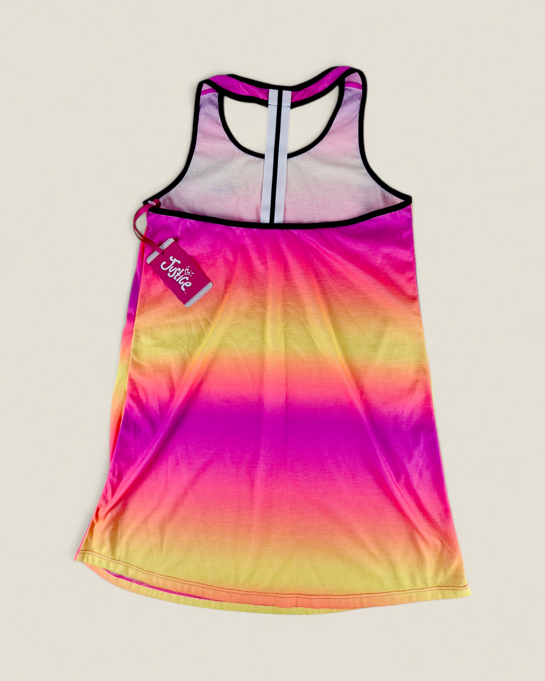 Pre-Loved With Tags Justice Neon Racerback Cover Up Top Girls 12-14Y | Betty’s Marketplace