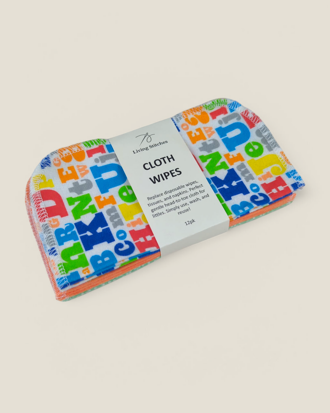 Living Stitches, Reusable Cloth Wipes