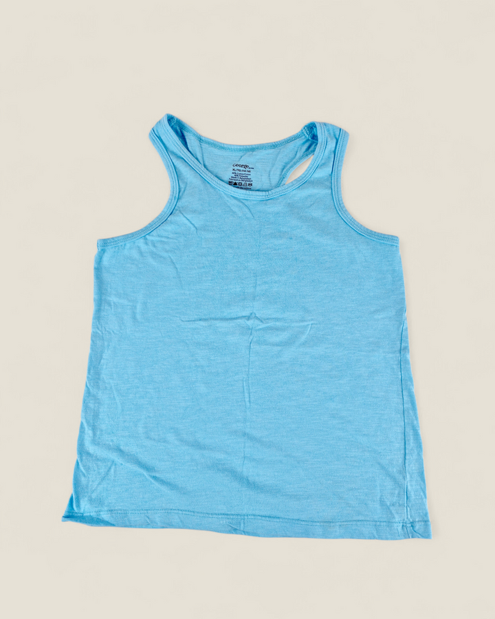 Pre-Loved George Blue Racerback Tank Top Girls 14-16Y | Betty’s Marketplace
