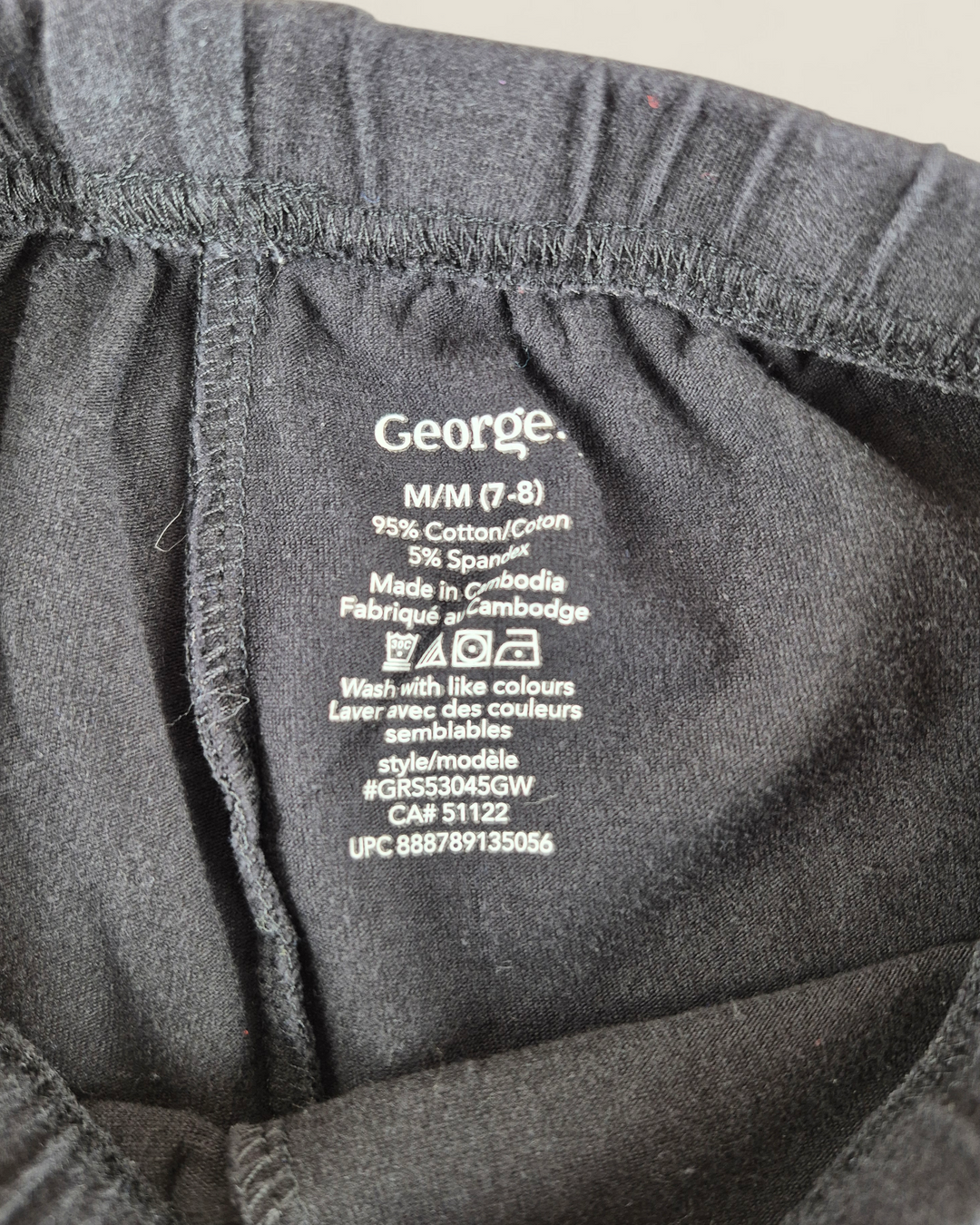 Pre-Loved George Black Bike Shorts Girls 7-8Y | Betty’s Marketplace