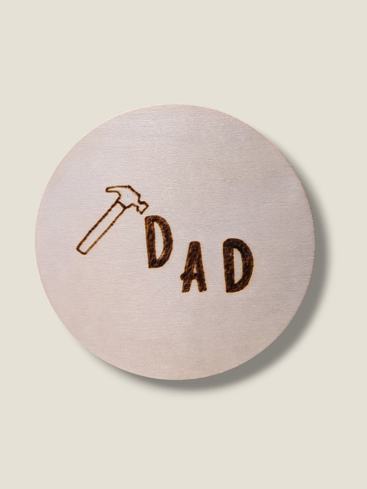 Marked In Wood, Wood Burnt Cork Backed Coasters