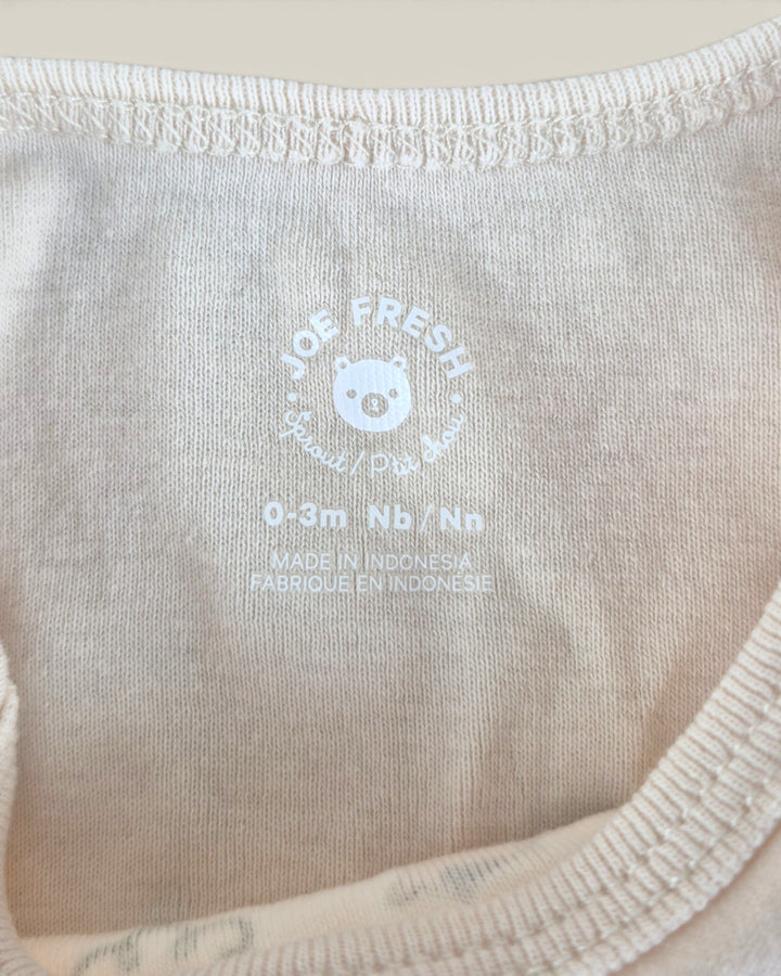 Pre-Loved Joe Fresh Long Sleeve Cow Onesie 0-3M | Betty’s Marketplace