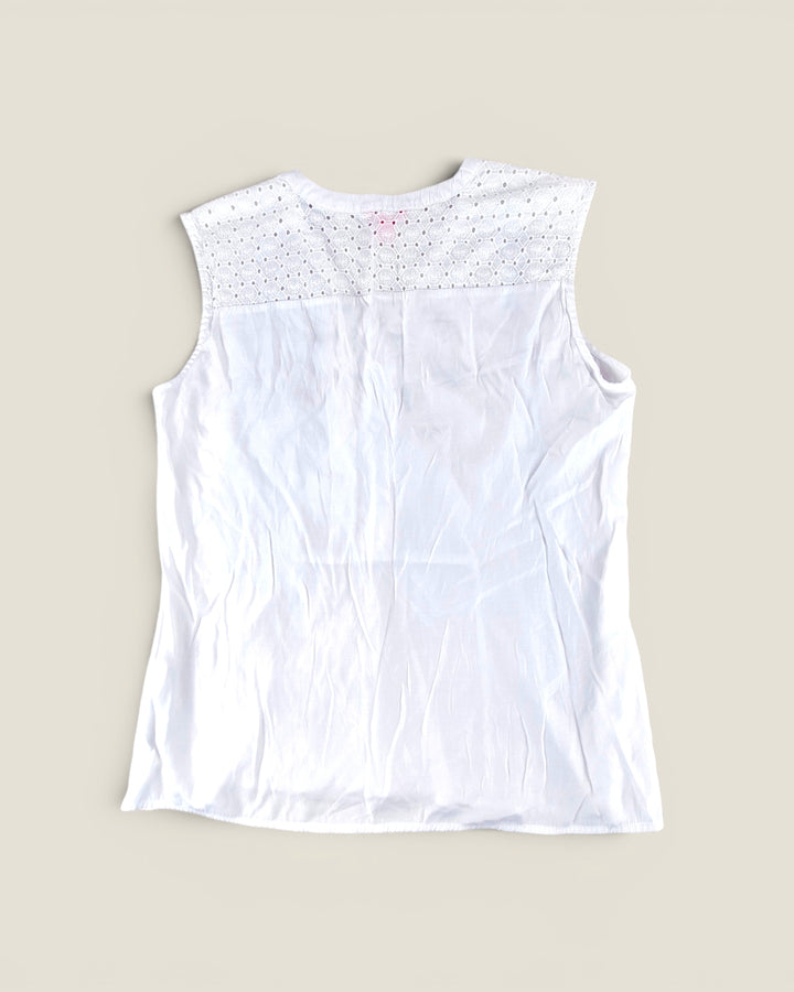 Pre-Loved Joe Fresh White Sleeveless Top Ladies Large | Betty’s Marketplace