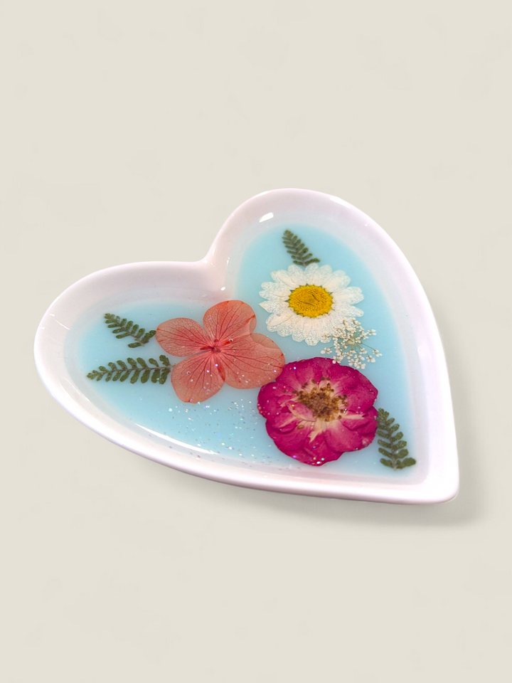 Kristi Scott Art, Pressed Flower Ring Bowls & Dishes