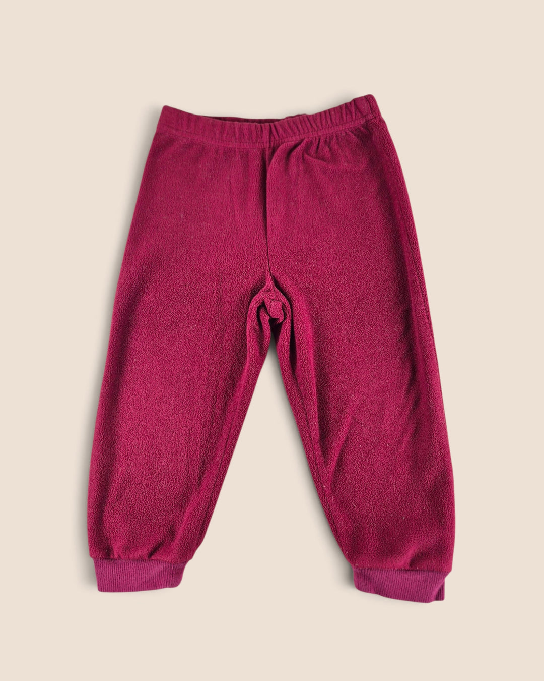 Pre-Loved George Burgundy Fleece Pants Girls 18-24M | Betty’s Marketplace