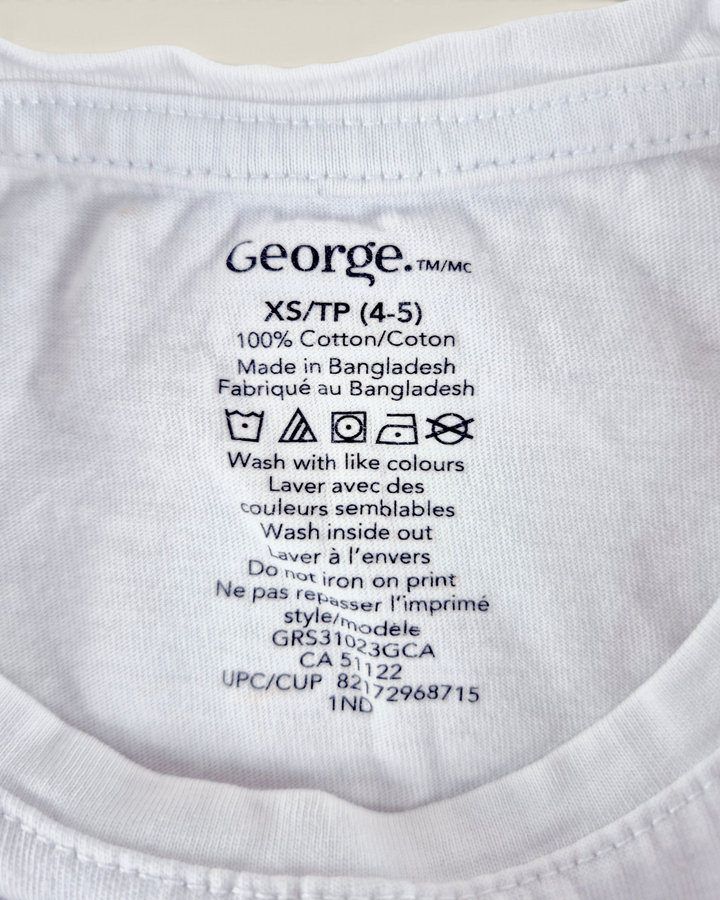 Pre-Loved George Canada Tee Girls 4-5Y | Betty’s Marketplace